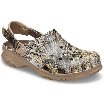 Crocs Classic All-Terrain Mossy Oak Brush Clog Khaki - Damske Dreváky